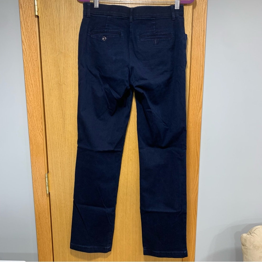 Lee Straight Leg Mid Rise Jeans in Dark Blue Flex Motion - Size 8 Long - Picture 2 of 4